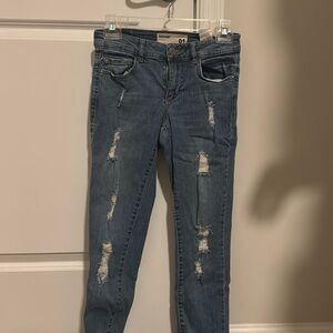 Garage Light Wash Ripped Jeans